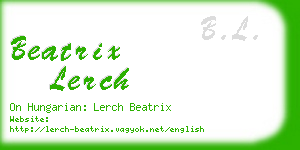 beatrix lerch business card